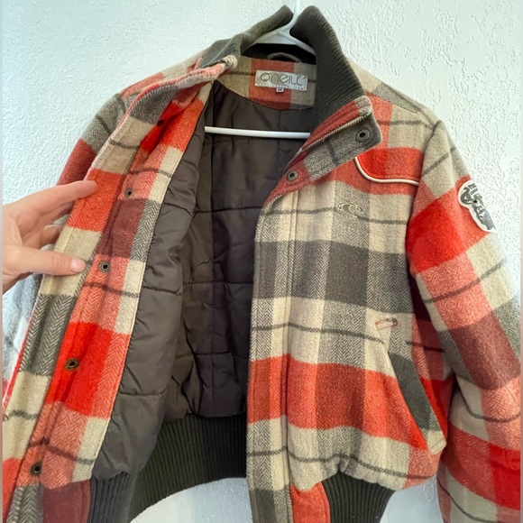 Vintage O’Neill // Puffy Bomber Jacket in Red Plaid - Picture 7 of 7